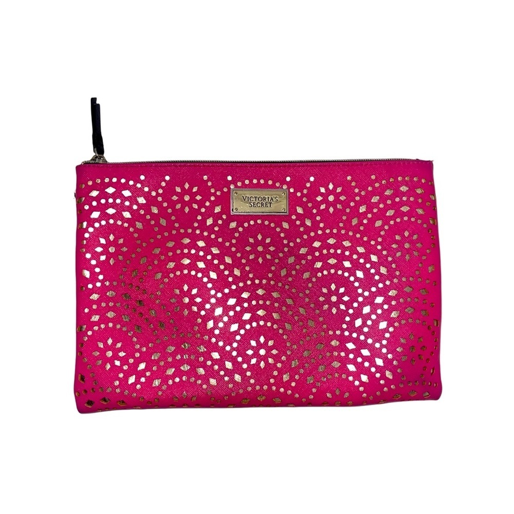 VICTORIA’S SECRET Pink Laser Cut Zipper Pouch